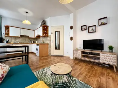 Cuisine ou kitchenette dans l'établissement Le Petit Moulin
