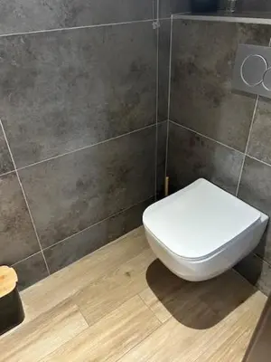 Salle de bains dans l'établissement Maison à BUHL