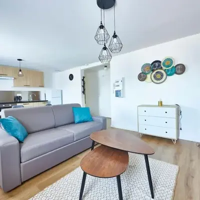 Séjour cosy avec Wi-Fi rapide