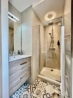 Salle de bains dans l'établissement Le cœur des princes