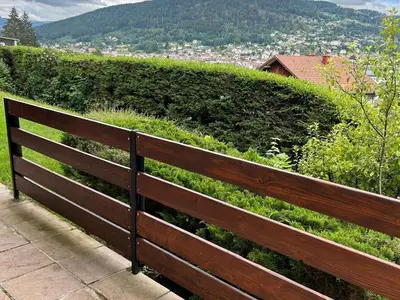 Vue générale sur la montagne ou vue sur la montagne depuis l'appartement