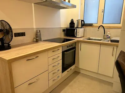 Cuisine ou kitchenette dans l'établissement Gîte Eden classer 3 étoiles