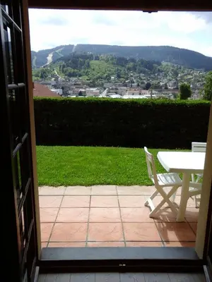 Vue générale sur la montagne ou vue sur la montagne depuis l'appartement