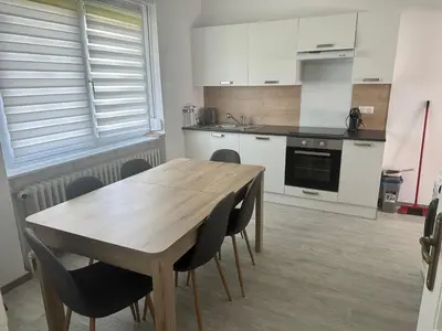 Cuisine ou kitchenette dans l'établissement Gîte Belle d'Or
