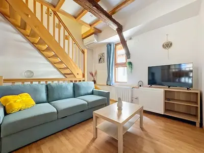 Télévision ou salle de divertissement dans l'établissement L'Atypique d'Eguisheim