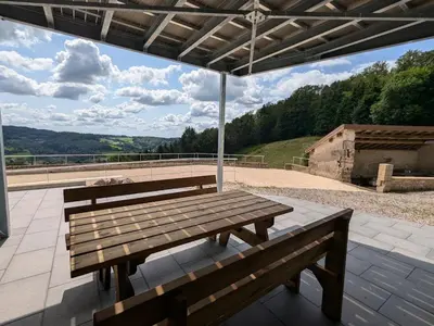 Vue générale sur la montagne ou vue sur la montagne depuis la maison de vacances