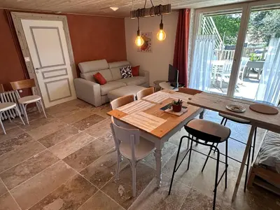 Coin salon dans l'établissement Paix, nature et confort à 5mn de Montbéliard