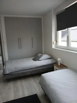 Un ou plusieurs lits dans un hébergement de l'établissement Appartement entier F3 rénové - Petite pause à Sélestat