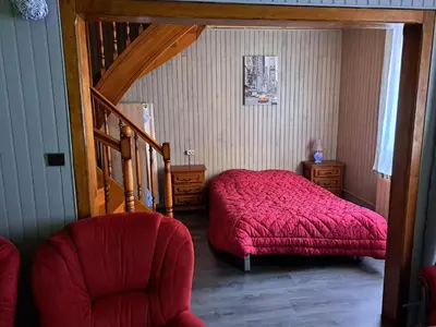 Un ou plusieurs lits dans un hébergement de l'établissement Logement 100 m2 3 chambres 2 salles de bains