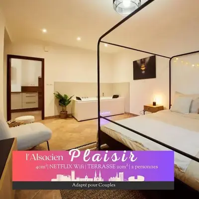 L'Alsacien Plaisir- Balnéo-Wifi-Netflix