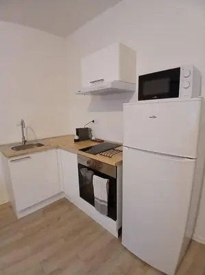 Cuisine ou kitchenette dans l'établissement T1 