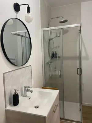 Salle de bains dans l'établissement Le cocon Mulhouse