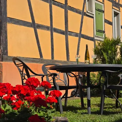 Jardin de l'établissement Gîte A l'ombre du clocher