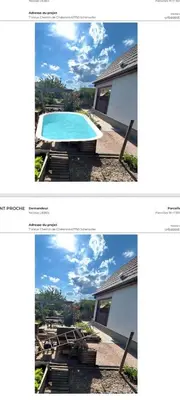Piscine de l'établissement Gîte ''Les Bleuets'' Piscine été 2026 ou située à proximité