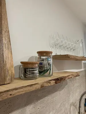 Cuisine ou kitchenette dans l'établissement Appartement chaleureux en Alsace