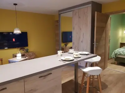 Télévision ou salle de divertissement dans l'établissement L'Escale d'Alsace