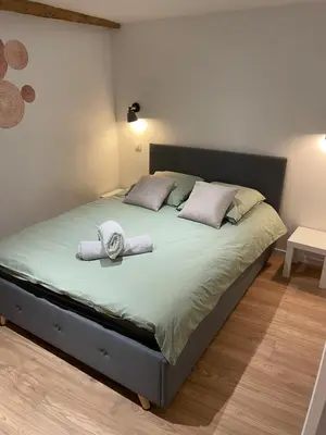 Un ou plusieurs lits dans un hébergement de l'établissement Les nuitées du Rangen