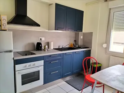 Cuisine ou kitchenette dans l'établissement Montoit