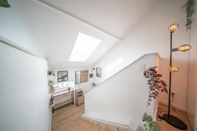 Un ou plusieurs lits dans un hébergement de l'établissement Superbe appartement climatisé parking free