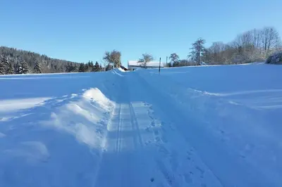 L'établissement Le Grenier de Jules et Marguerite en hiver