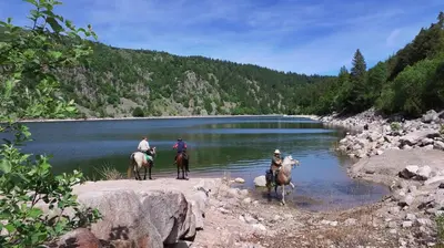 Paysage naturel près de le village vacances