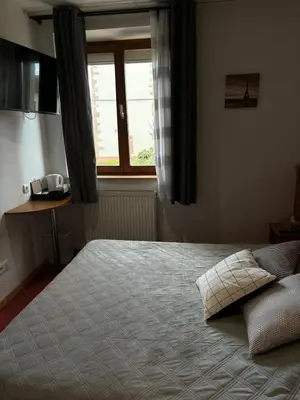 Un ou plusieurs lits dans un hébergement de l'établissement Chez Anabel et Stéphane