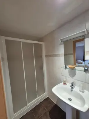 Salle de bains dans l'établissement Chez Anabel et Stéphane