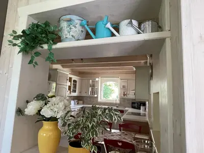 Cuisine ou kitchenette dans l'établissement TULIPES Et CETERA