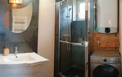 Salle de bains dans l'établissement Appartement Le Bihé La Bresse