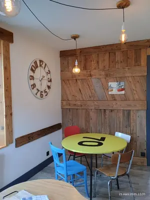 Coin salon dans l'établissement Appartement Le Bihé La Bresse