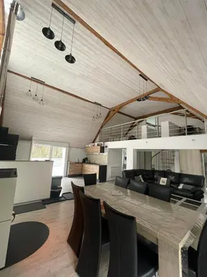 Cuisine ou kitchenette dans l'établissement Gite chez l'Olivier