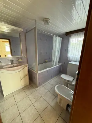 Salle de bains dans l'établissement Chez Nath