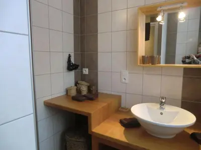 Salle de bains dans l'établissement Gite Riesling