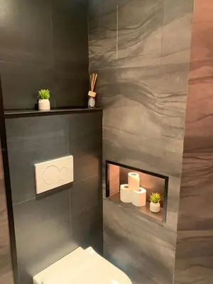 Salle de bains dans l'établissement A labri du vent