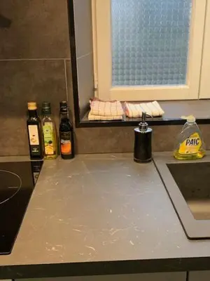 Cuisine ou kitchenette dans l'établissement A labri du vent