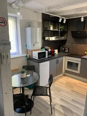 Cuisine ou kitchenette dans l'établissement A labri du vent