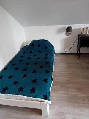 Un ou plusieurs lits dans un hébergement de l'établissement les chalets Lololange