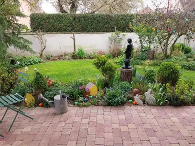 Jardin de l'établissement La grange de Manu