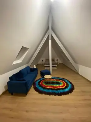 Coin salon dans l'établissement Appartement tranquille