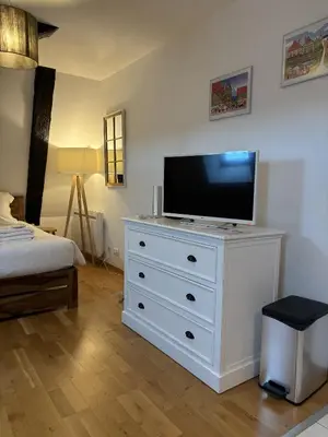 Télévision ou salle de divertissement dans l'établissement L'écume des jours