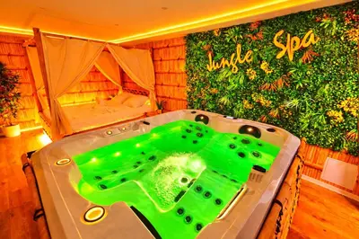 Plan de l'établissement JUNGLE SPA-4 Pers-Jacuzzi-Parking-Jardin-Clim-Colmar