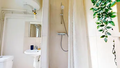 Salle de bains dans l'établissement Le Studio Platine