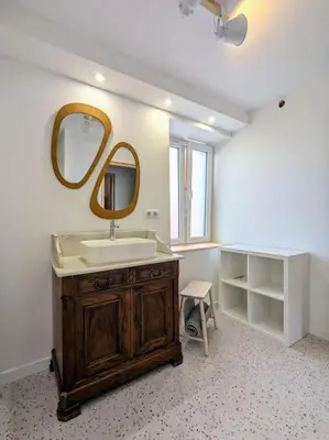 Plan de l'établissement Le grenier du Rempart, appartement au coeur du village