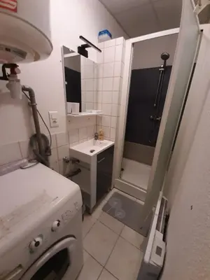 Salle de bains dans l'établissement F2 lumineux en centre ville - Gerardmer
