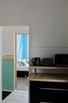 Télévision ou salle de divertissement dans l'établissement Laetoile