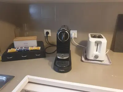 Cuisine ou kitchenette dans l'établissement Appartement F3 à 5 min de Colmar