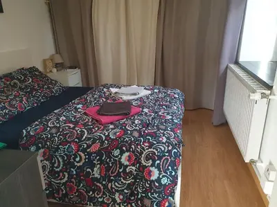 Un ou plusieurs lits dans un hébergement de l'établissement Appartement F3 à 5 min de Colmar
