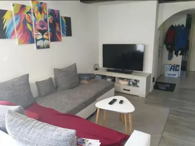 Télévision ou salle de divertissement dans l'établissement Appartement F3 à 5 min de Colmar