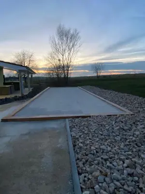 Lever ou coucher de soleil vu de la maison de vacances ou à proximité