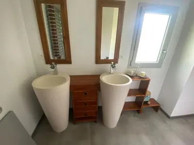 Salle de bains dans l'établissement La Mignardise